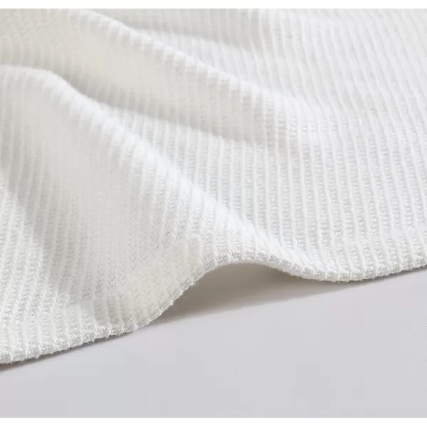 Eddie Bauer Twin Blanket Solid Reversible Cotton Bedding Home Decor for All Seasons Textured Twill White TwinTwin Textured Twill White