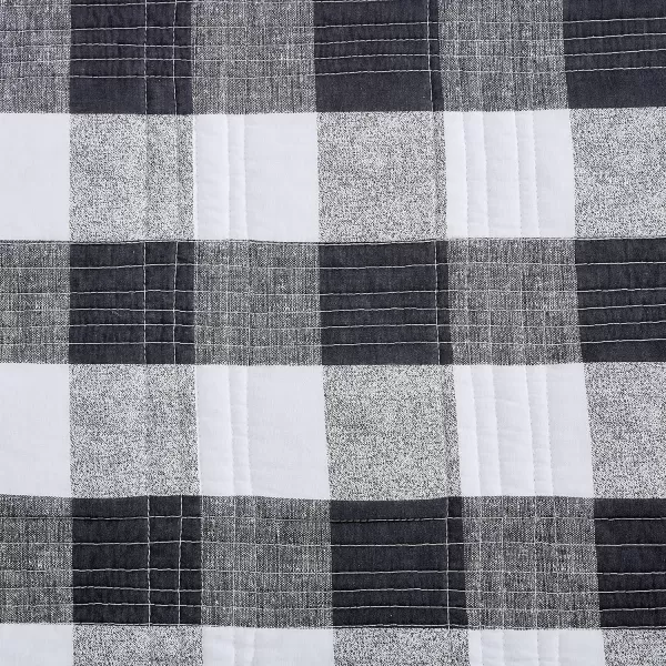 Eddie Bauer Twin Quilt Set Cotton Reversible Bedding with Matching Sham Home Decor for All Seasons Lakehouse Plaid Light Grey TwinTwin Dark Grey