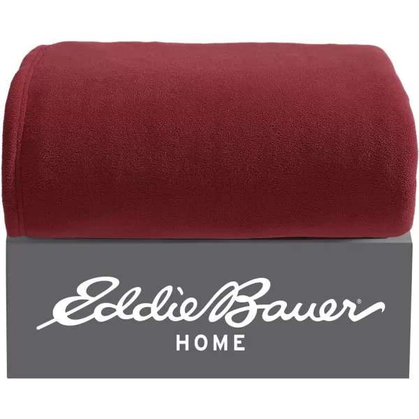 Eddie Bauer UltraPlush Collection Throw BlanketReversible Sherpa Fleece Cover Soft amp Cozy Perfect for Bed or Couch BlueLight GreyThrow RedDark Smoke