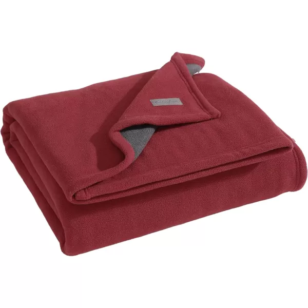 Eddie Bauer UltraPlush Collection Throw BlanketReversible Sherpa Fleece Cover Soft amp Cozy Perfect for Bed or Couch BlueLight GreyThrow RedDark Smoke