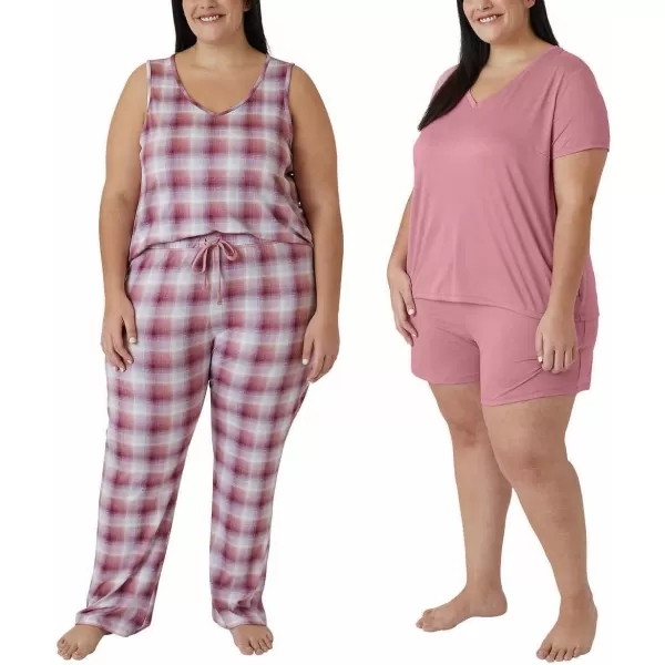 Eddie Bauer Women 4Piece Pajama Set as1 alpha m regular regular Tea RoseEddie Bauer Women 4Piece Pajama Set as1 alpha m regular regular Tea Rose