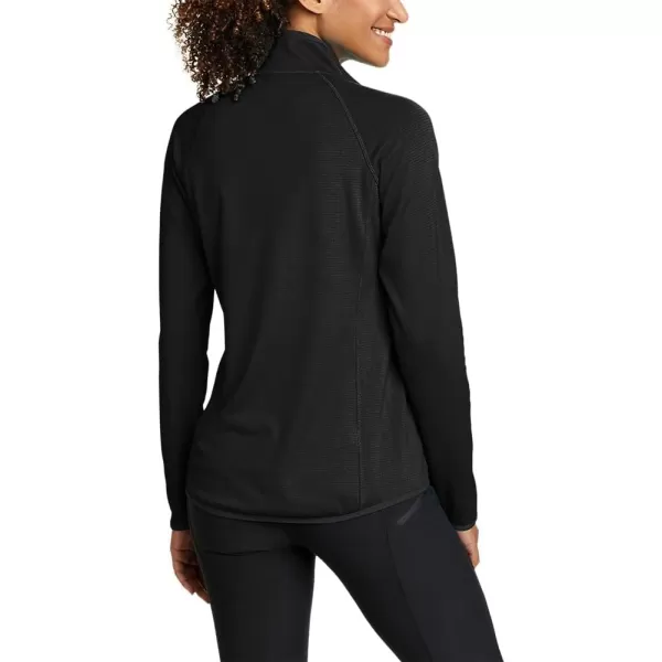 Eddie Bauer Womens Activator Grid Fleece FullZipBlack