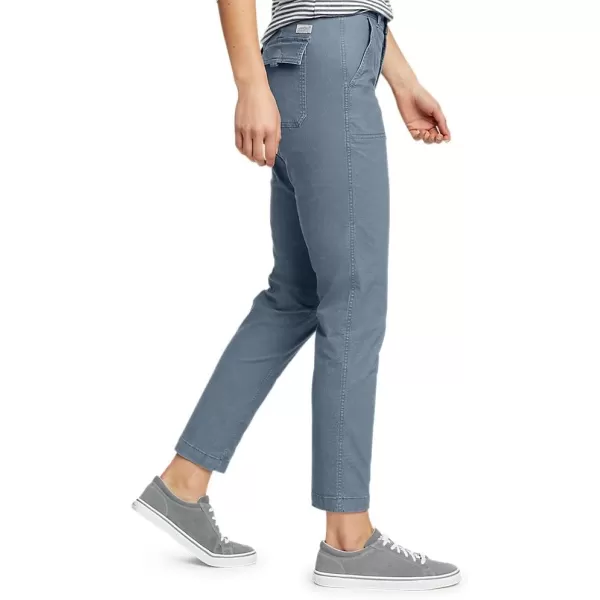 Eddie Bauer Womens Adventurer Stretch Ripstop Ankle PantsTall Chambray Blue