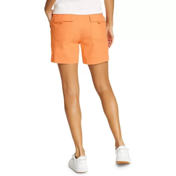 Eddie Bauer Womens Adventurer Stretch Ripstop ShortsPlus Tangelo