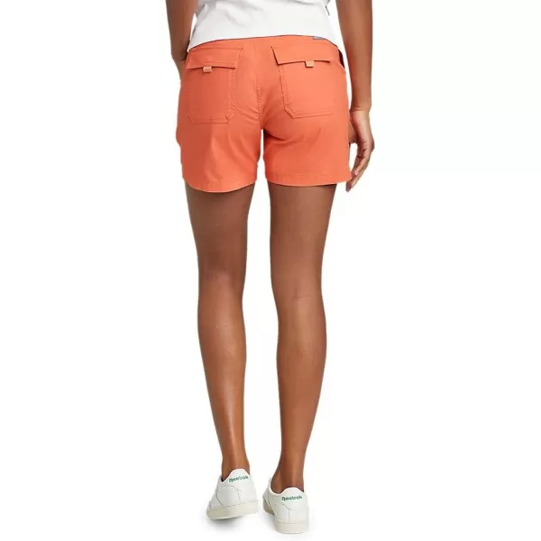 Eddie Bauer Womens Adventurer Stretch Ripstop ShortsTall Persimmon