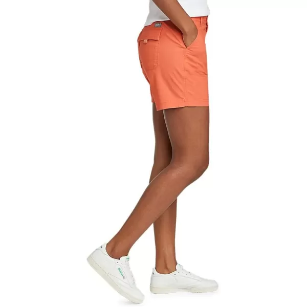 Eddie Bauer Womens Adventurer Stretch Ripstop ShortsTall Persimmon