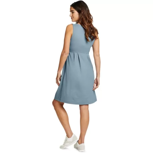 Eddie Bauer Womens Aster Crossover Dress  SolidRegular Chambray Blue