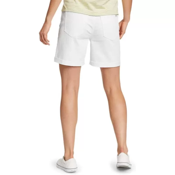 Eddie Bauer Womens Boyfriend Denim ShortsWhite