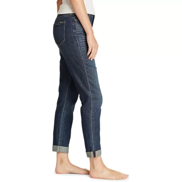 Eddie Bauer Womens Boyfriend Jeans  Slim LegRegular Weathered Indigo