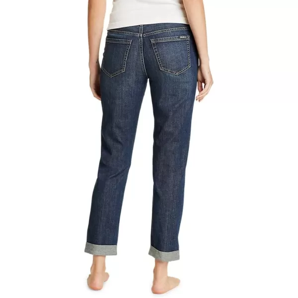 Eddie Bauer Womens Boyfriend Jeans  Slim LegRegular Weathered Indigo