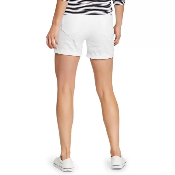 Eddie Bauer Womens Boyfriend Rolled ShortsPetite White