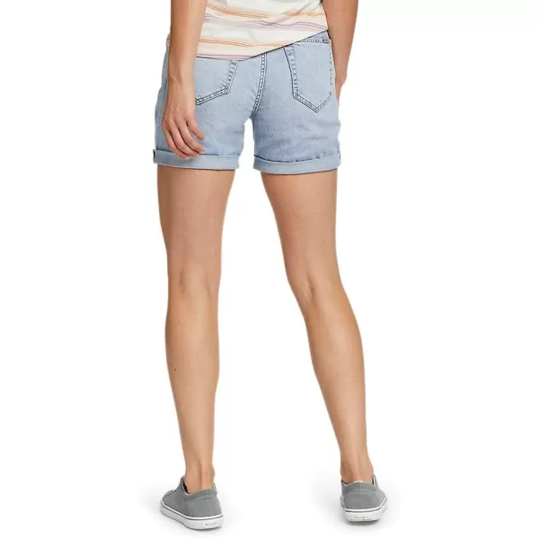 Eddie Bauer Womens Boyfriend Rolled ShortsPlus Bleached