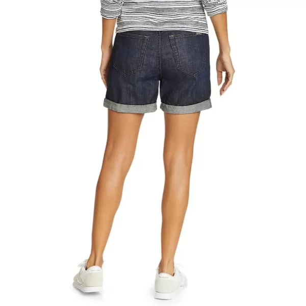 Eddie Bauer Womens Boyfriend Rolled ShortsPlus Deep Rinse