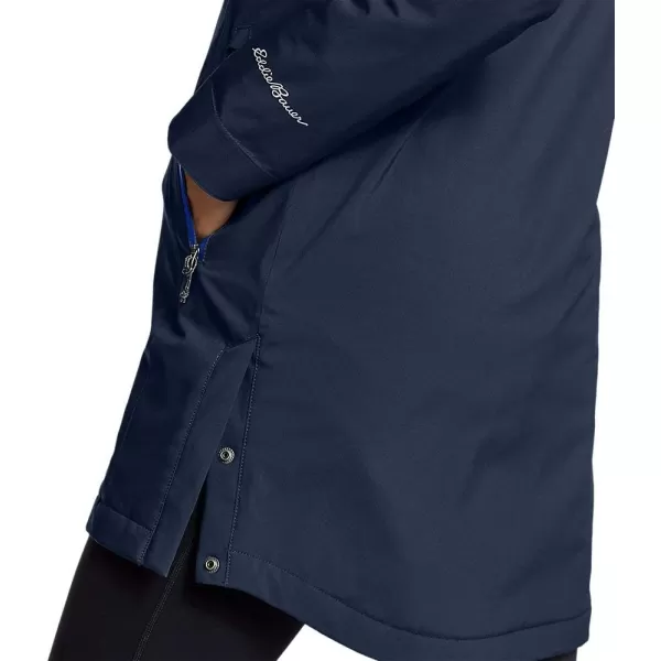 Eddie Bauer Womens Cloud Cap Stretch Insulated Trench CoatPetite Storm