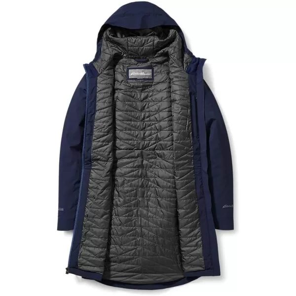 Eddie Bauer Womens Cloud Cap Stretch Insulated Trench CoatPetite Storm