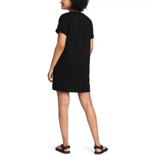 Eddie Bauer Womens Coast and Climb ShortSleeve TShirt DressBlack