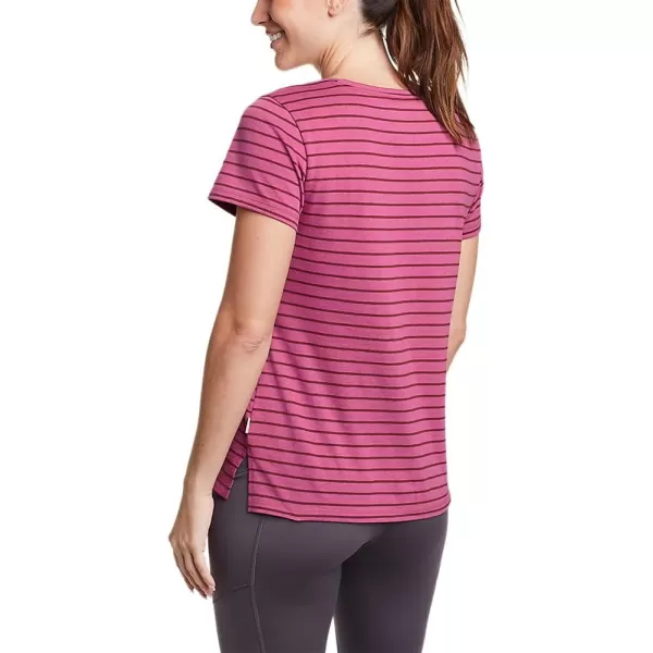 Eddie Bauer Womens Coast and Climb ShortSleeve VNeck TShirtBerry