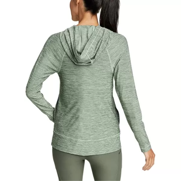 Eddie Bauer Womens Compass Essentials LongSleeve HoodieBottle Green