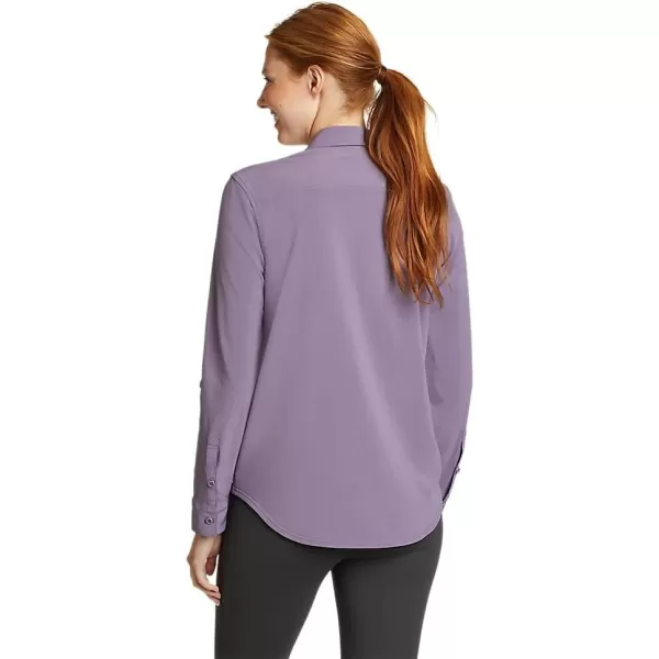 Eddie Bauer Womens Departure 20 LongSleeve ShirtDusty Lilac