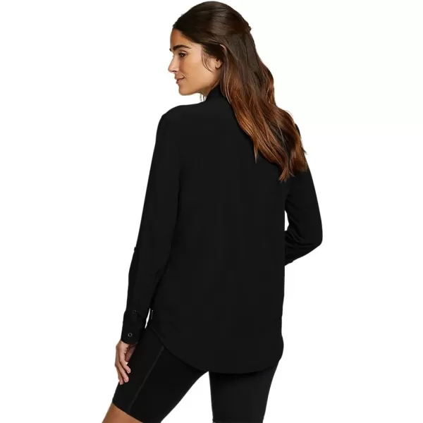 Eddie Bauer Womens Departure 20 LongSleeve ShirtPlus Black