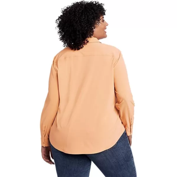 Eddie Bauer Womens Departure 20 LongSleeve ShirtPlus Melon