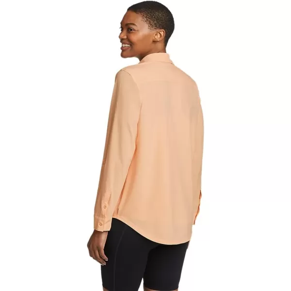 Eddie Bauer Womens Departure 20 LongSleeve ShirtRegular Melon