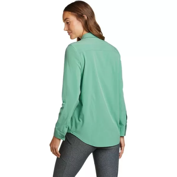 Eddie Bauer Womens Departure 20 LongSleeve ShirtRegular Seaglass