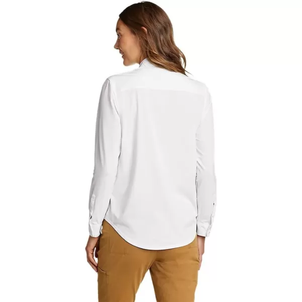 Eddie Bauer Womens Departure 20 LongSleeve ShirtTall Snow