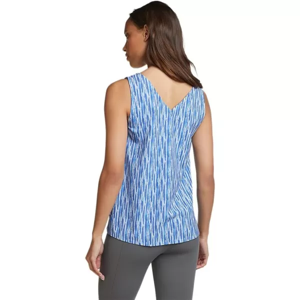 Eddie Bauer Womens Departure VNeck Tank Top  PrintTall Sailor Blue