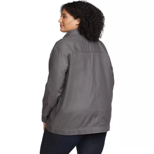 Eddie Bauer Womens EB Hemplify Utility Shirt JacketPlus Vintage Gray