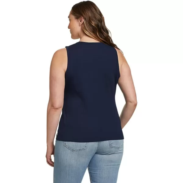 Eddie Bauer Womens Essentials Ribbed Layering TankPlus Medium Indigo