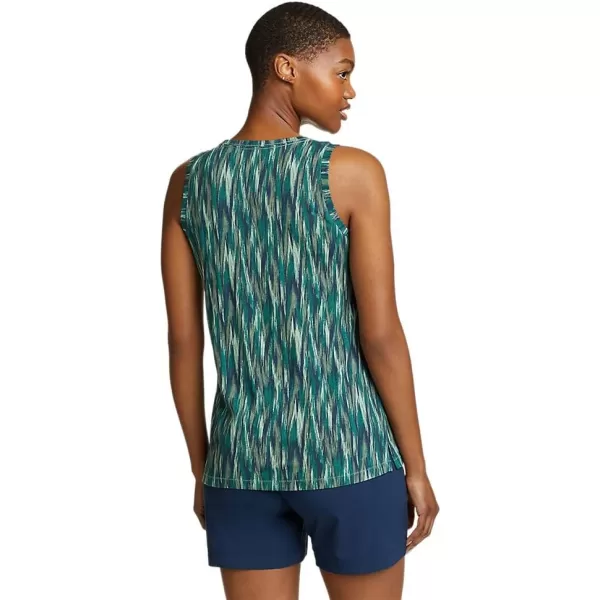 Eddie Bauer Womens Everday Essentials Tank Top  PrintPetite Dusty Jade