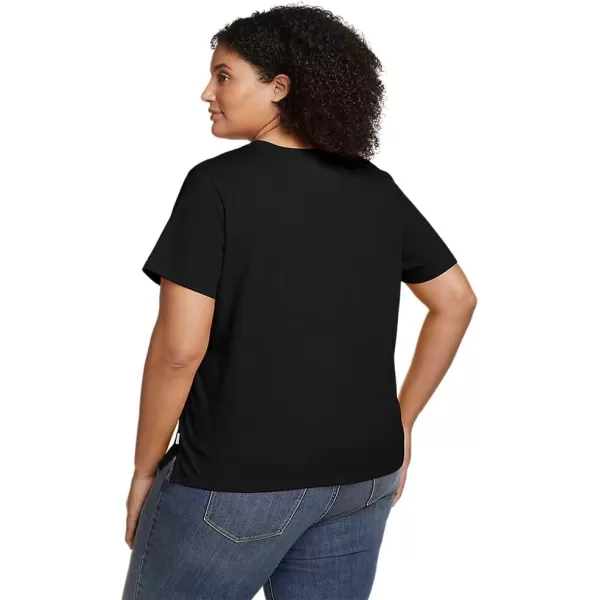 Eddie Bauer Womens Everyday Essentials Short Sleeve TShirt  SolidPlus Black