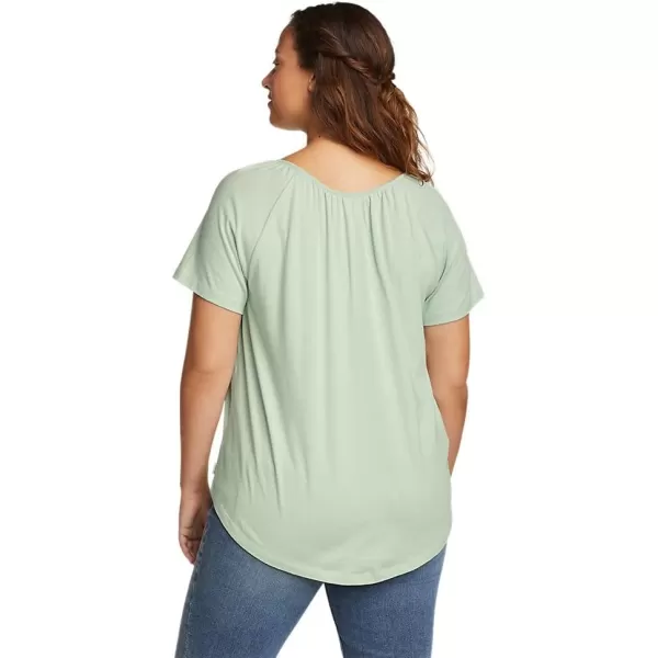 Eddie Bauer Womens Everyday Essentials ShortSleeve TopCeladon