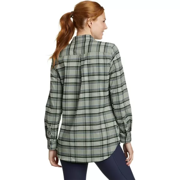 Eddie Bauer Womens Expedition Performance Flannel 20 ShirtRegular Pistachio