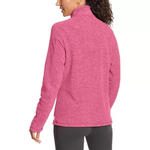 Eddie Bauer Womens Fast Fleece RaglanSleeve 14Zip  SolidBerry