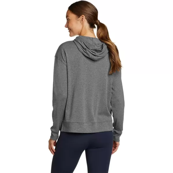 Eddie Bauer Womens Favorite LongSleeve HoodiePetite Med Htr Gray