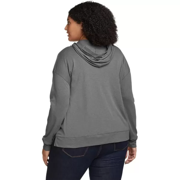 Eddie Bauer Womens Favorite LongSleeve HoodiePlus Med Htr Gray