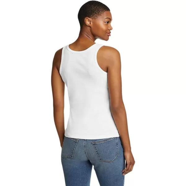 Eddie Bauer Womens Favorite ScoopNeck Tank Top  SolidRegular White