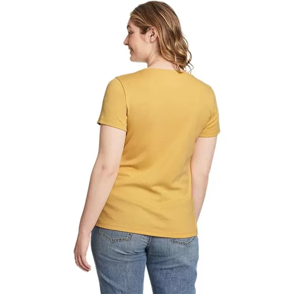 Eddie Bauer Womens Favorite ShortSleeve VNeck TShirtTopaz
