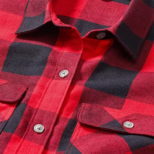 Eddie Bauer Womens Firelight Flannel ShirtBarn Red