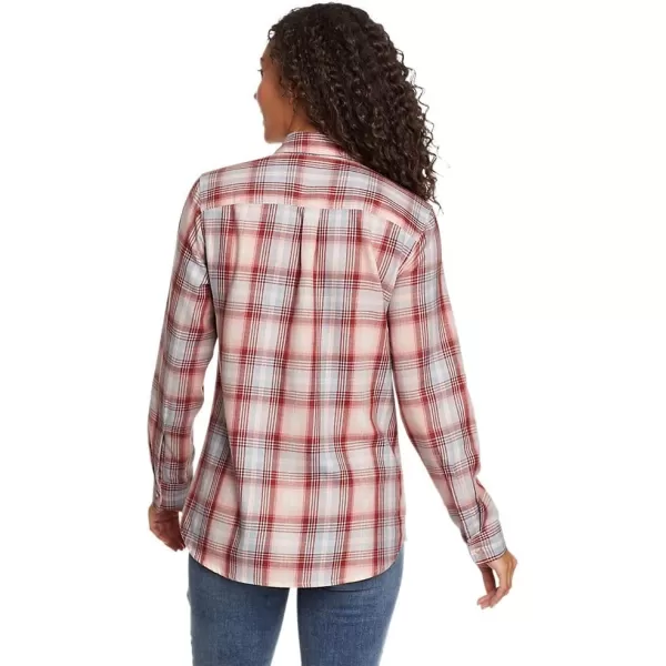 Eddie Bauer Womens Firelight Flannel ShirtPetite Calla Lily