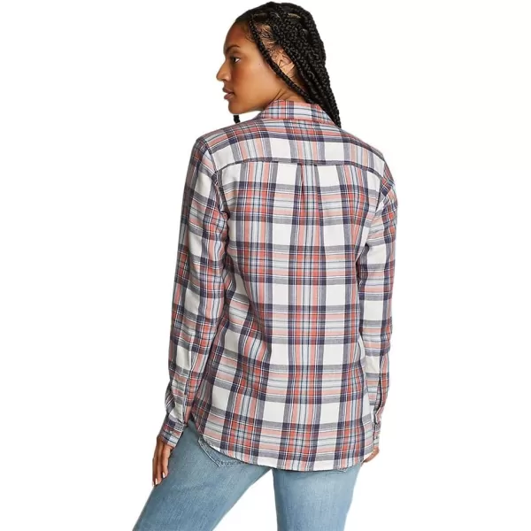 Eddie Bauer Womens Firelight Flannel ShirtRegular Cloud