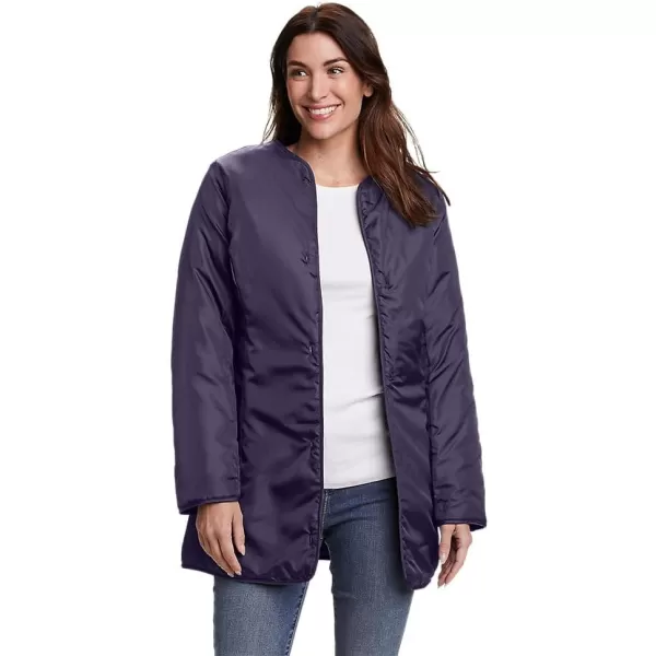 Eddie Bauer Womens Girl On The Go Insulated Trench CoatDk Mulberry