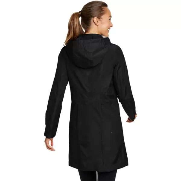 Eddie Bauer Womens Girl on the Go Trench CoatPetite Black