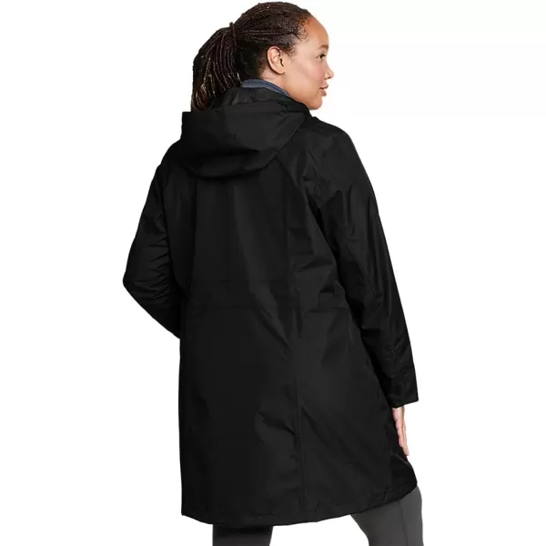 Eddie Bauer Womens Girl on the Go Trench CoatPlus Black