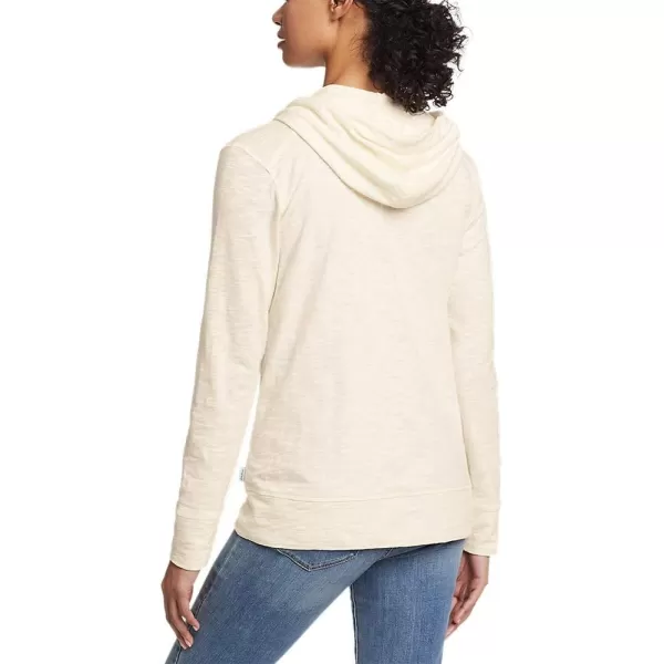 Eddie Bauer Womens Legend Wash Slub FullZip HoodieIvory