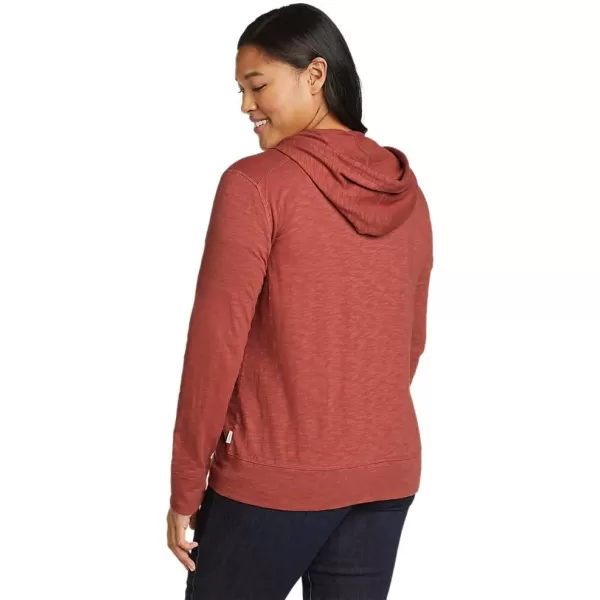 Eddie Bauer Womens Legend Wash Slub FullZip HoodieMaroon