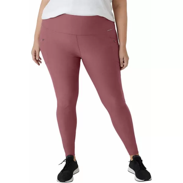 Eddie Bauer Womens Midweight High Rise Trail Tight LeggingsDark Dusty Rose