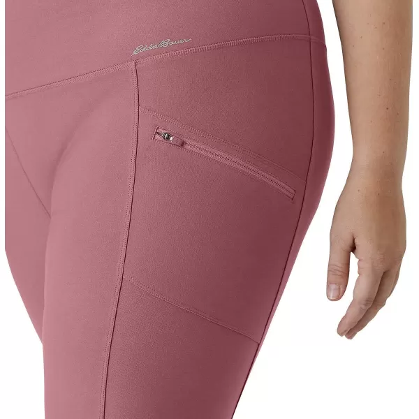 Eddie Bauer Womens Midweight High Rise Trail Tight LeggingsDark Dusty Rose